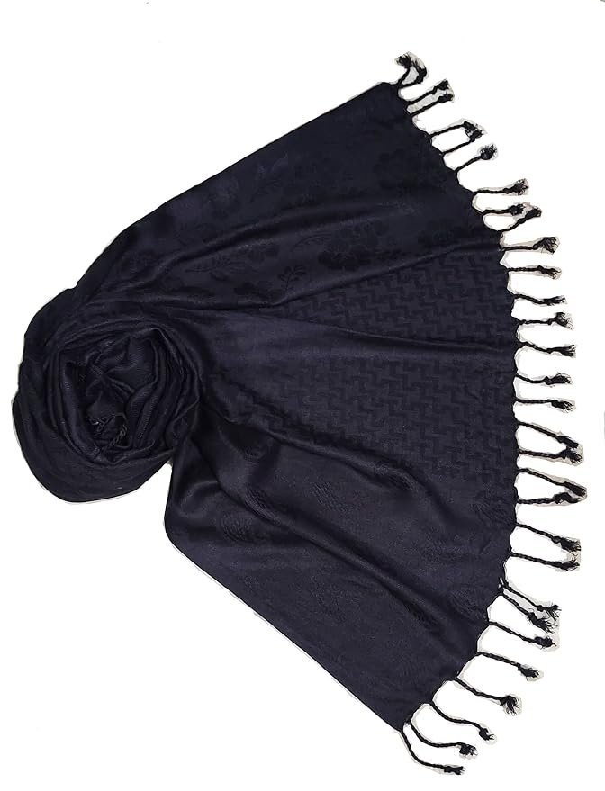 71wX9RWYztL._SY879_.jpg Saba Fashion Women Viscose Jaqurd Scarf/Shawl/Dupatta/Hijab/Wrap/Scarves/Stoles - Image 1